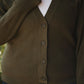 Olive Green Button Cardigan