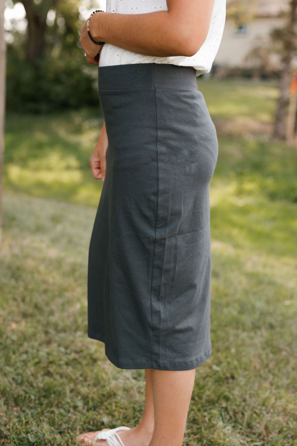 Baby grey pencil skirt best sale